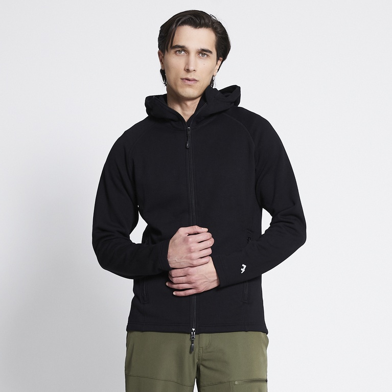 Functional hoodie "Vasared" Blackmelange